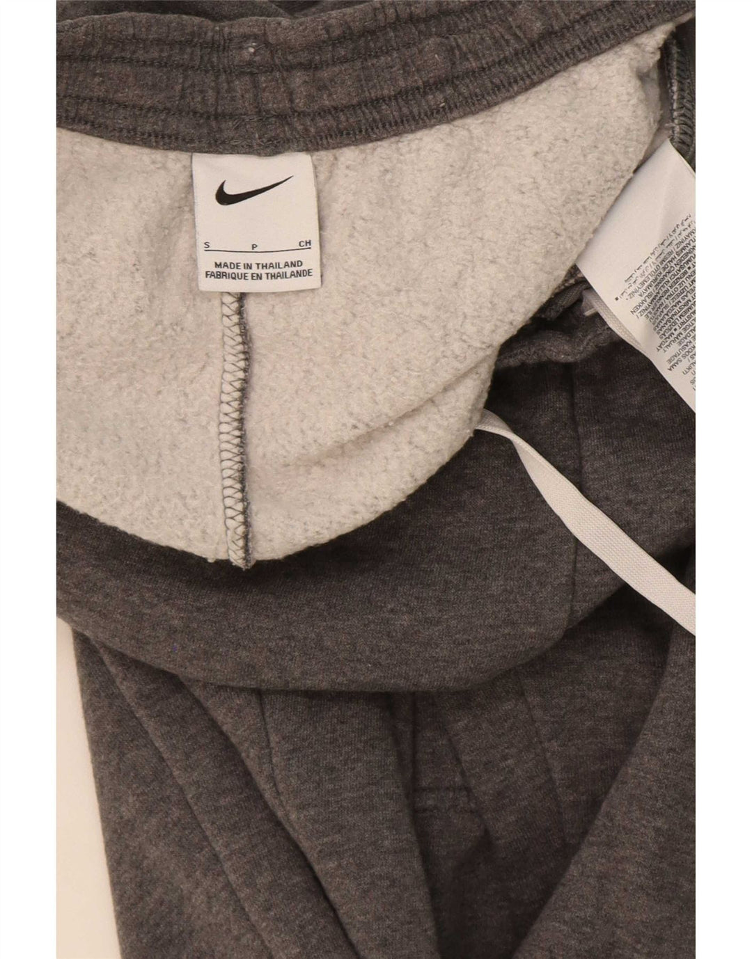Calça de treino masculina Nike joggers pequeno algodão cinza