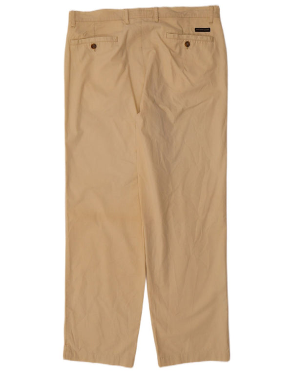 Marlboro Classics Masculino Calça Casual Reta EU 52 XL W34 L29 Bege