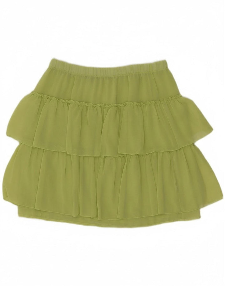 Saia feminina em camadas Denny Rose IT 42 médio W28 verde