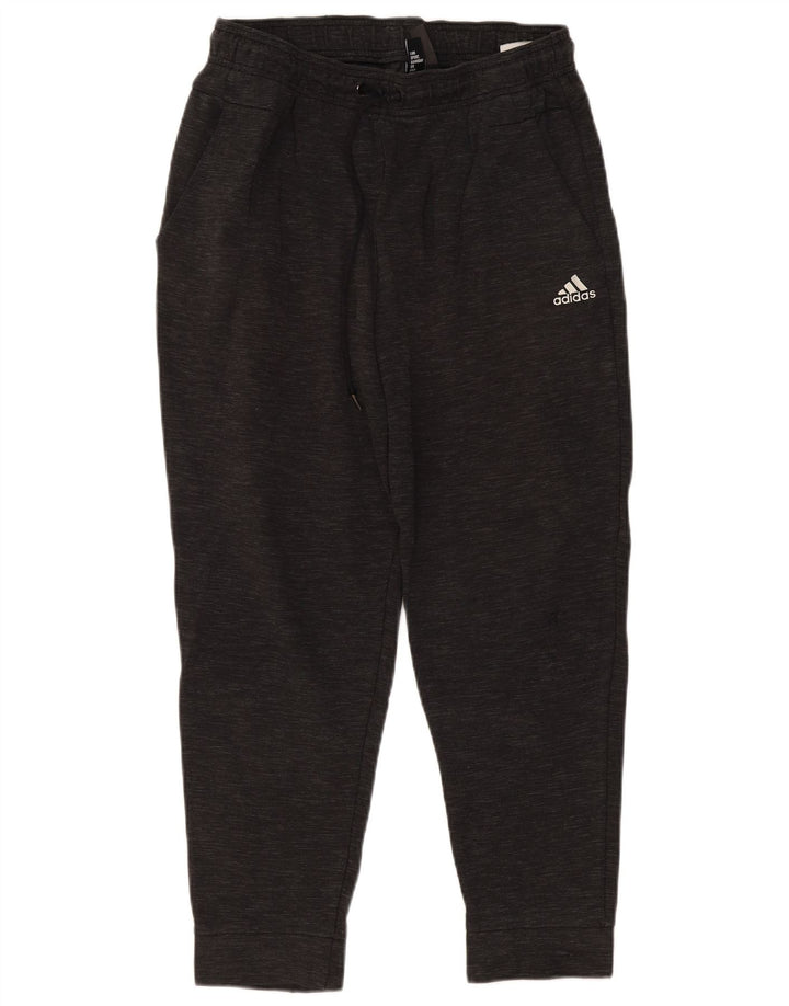 Calças de treino masculinas ADIDAS joggers cinza médio algodão manchado