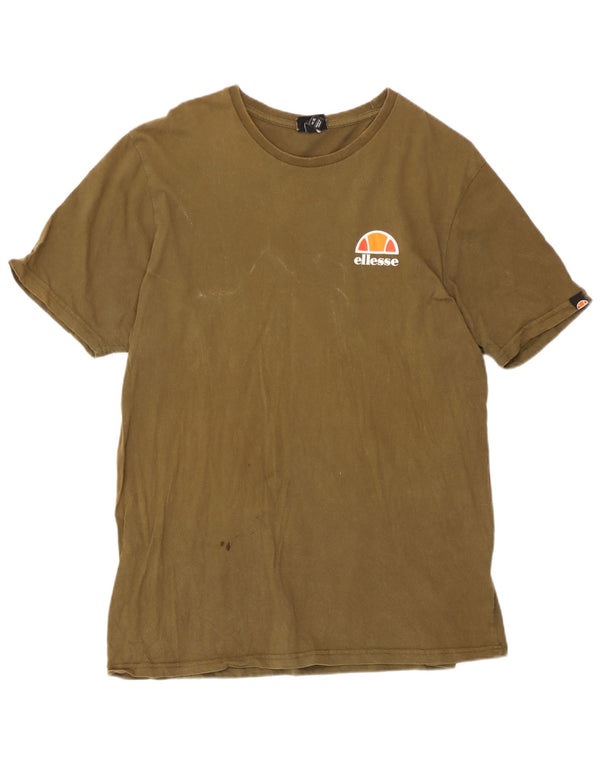 Ellesse Camiseta Masculina Top XL Algodão Cáqui