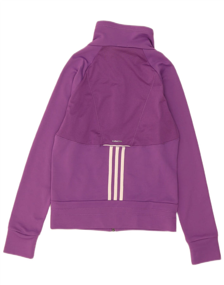 Adidas Womens Climacool Tracksuit Top Jacket UK 12 Médio Roxo