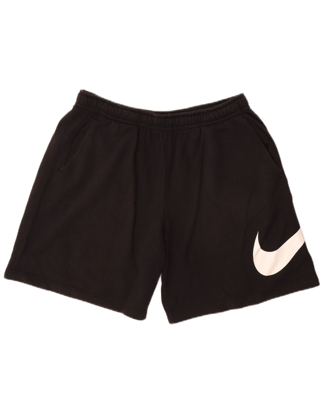 Shorts esportivos gráficos masculinos NIKE grandes de algodão preto