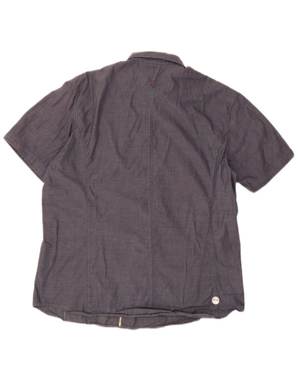 Camisa masculina de manga curta G-Star XL azul marinho