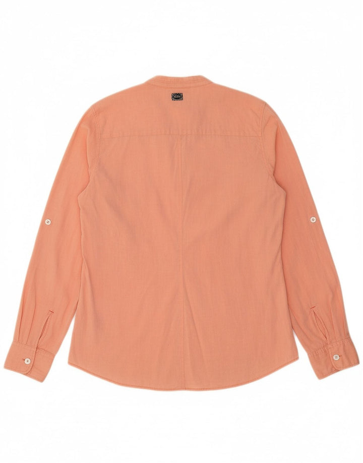 Camisa feminina G-STAR UK 12 algodão laranja médio