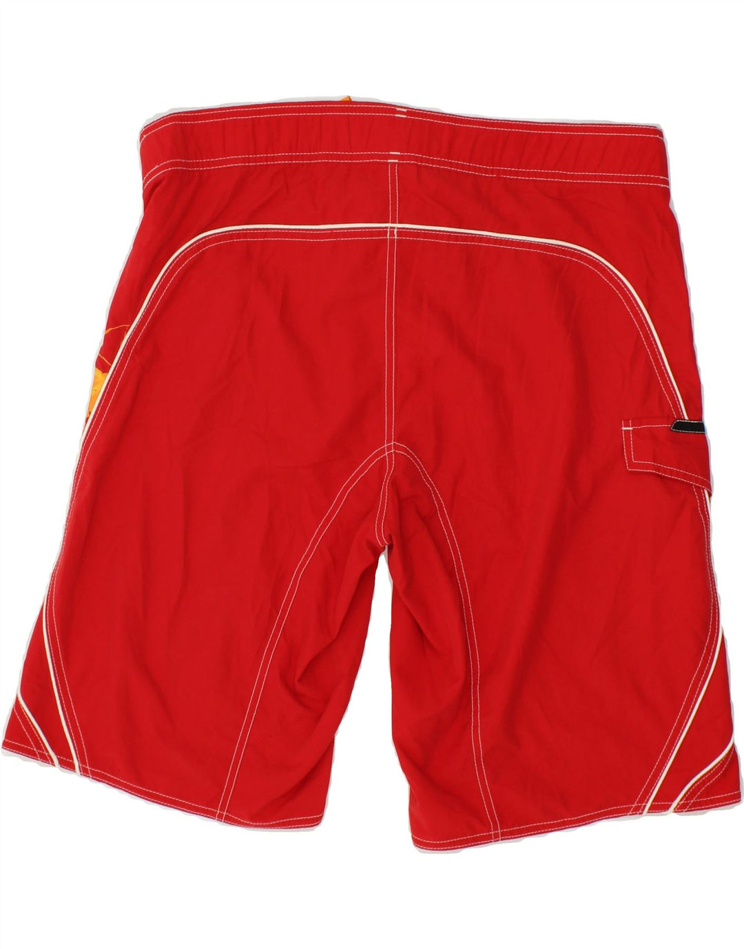 Shorts de natação masculinos ADIDAS em poliéster vermelho médio