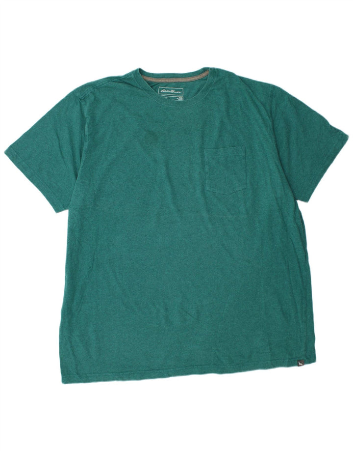 EDDIE BAUER Camiseta masculina Top 2XL Algodão Verde