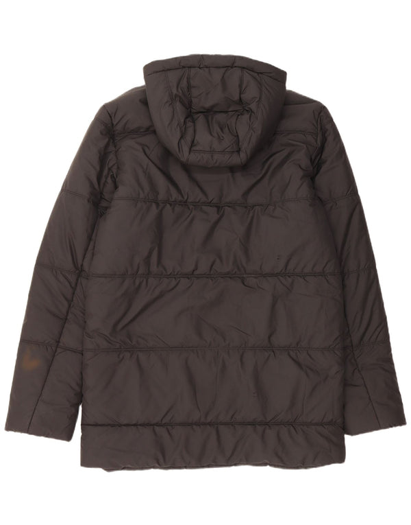 Jaqueta masculina acolchoada com capuz JACK WOLFSKIN UK 40 poliéster preto médio
