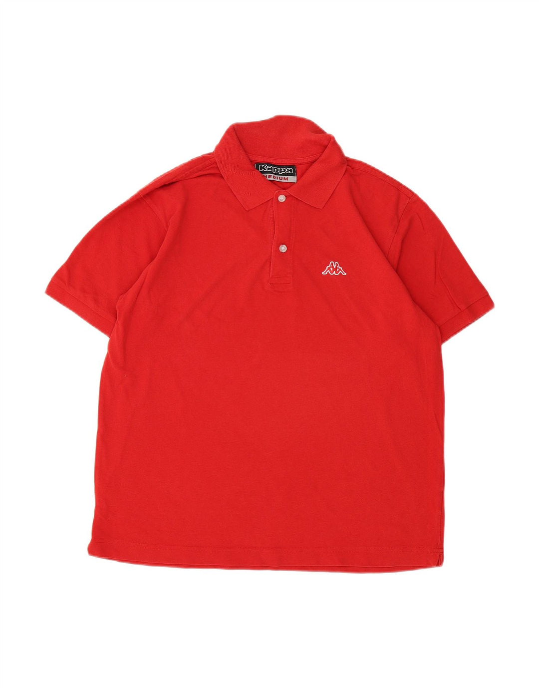 Camisa polo masculina KAPPA de algodão vermelho médio