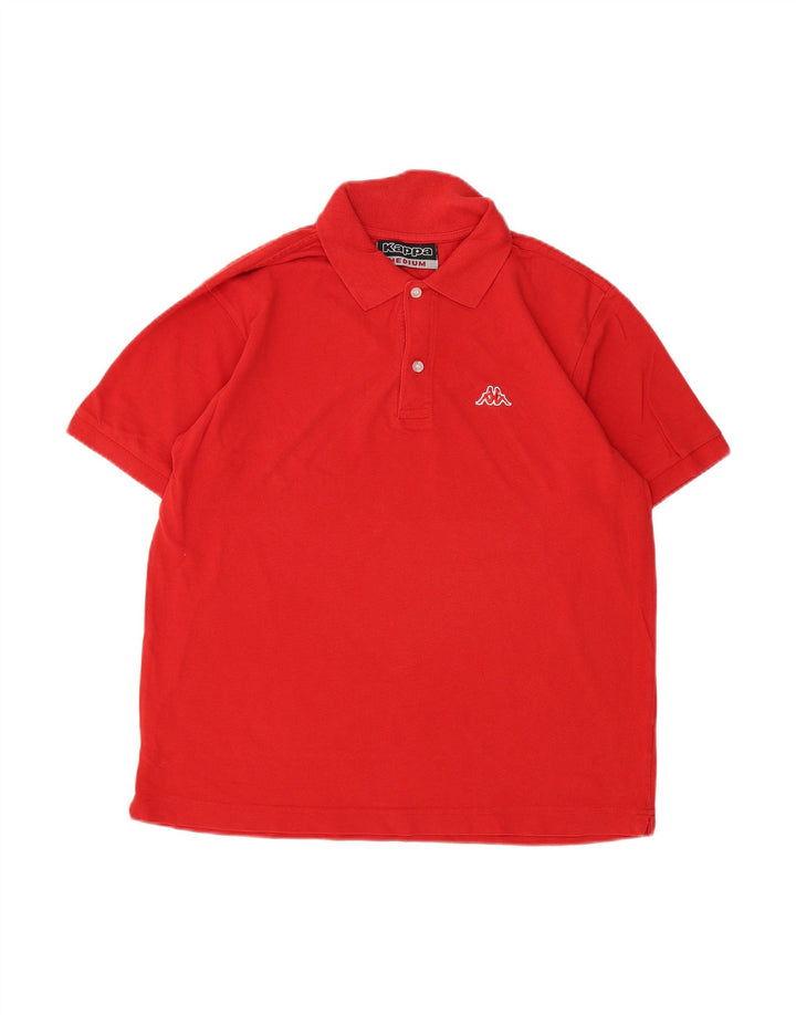 Camisa polo masculina KAPPA de algodão vermelho médio