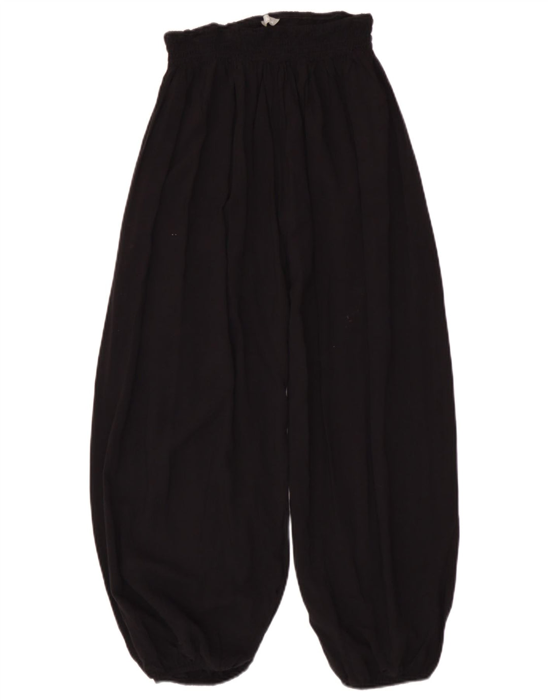 Calça Harém Feminina Marks & Spencer UK 10 Pequena W26 L26 Viscose Preta