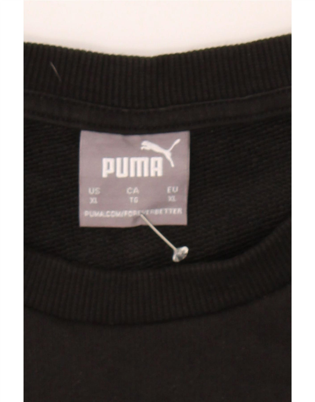 PUMA Mens Graphic Sweatshirt Jumper XL Black Vintage Puma and Second-Hand Puma from Messina Hembry 