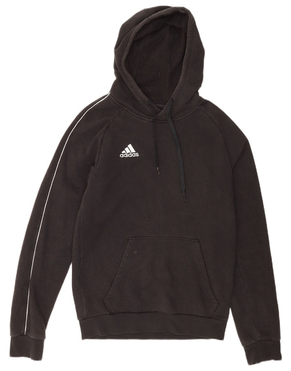 Adidas Mens Hoodie Jumper Pequeno Algodão Preto