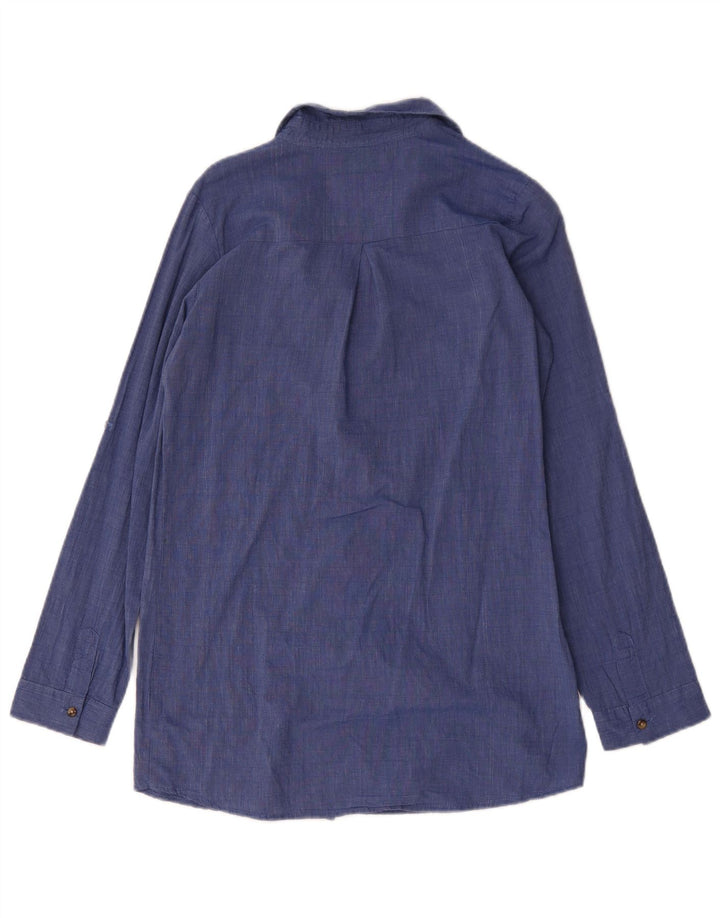 Camisa de smoking feminina Brugi UK 14 azul médio