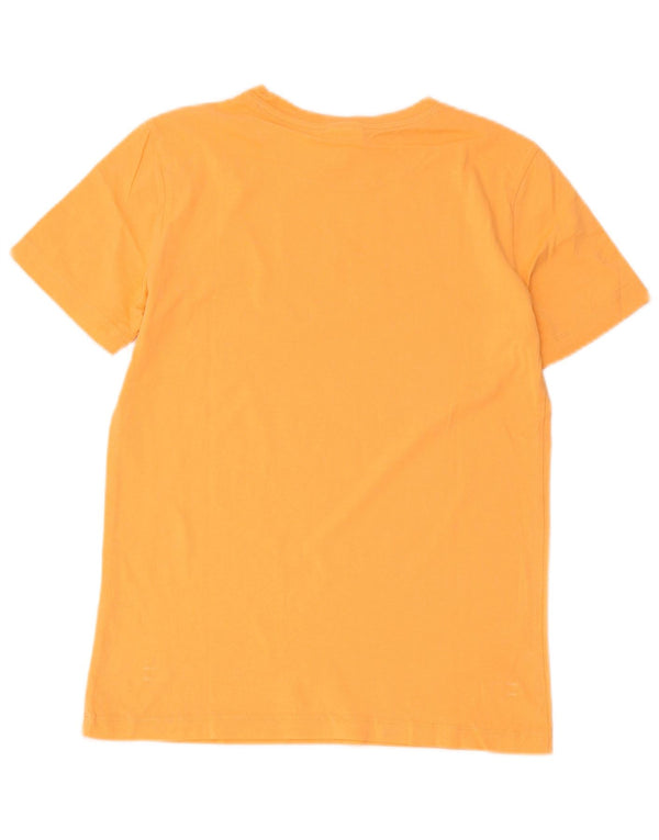 Camiseta masculina estampada Champion pequena laranja