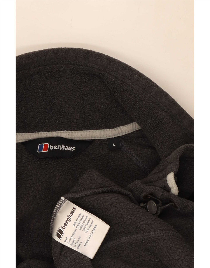 Jaqueta de lã masculina Berghaus UK 40 poliéster cinza grande