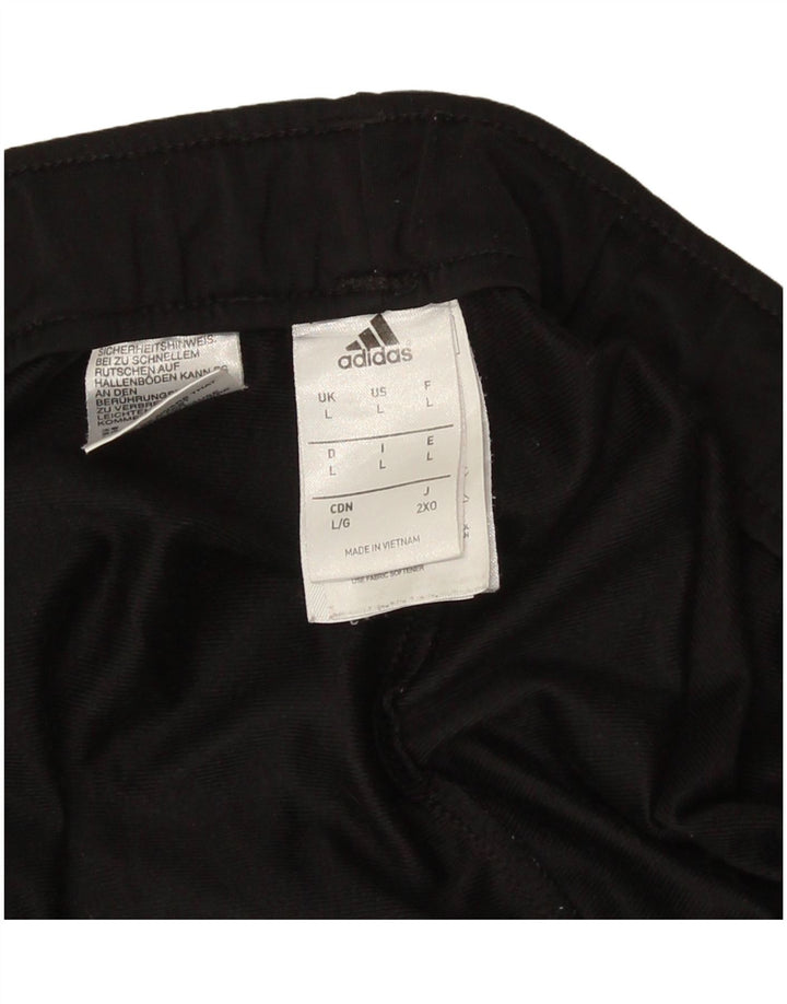 Adidas Mens Treino Calças Joggers Grande Poliéster Preto