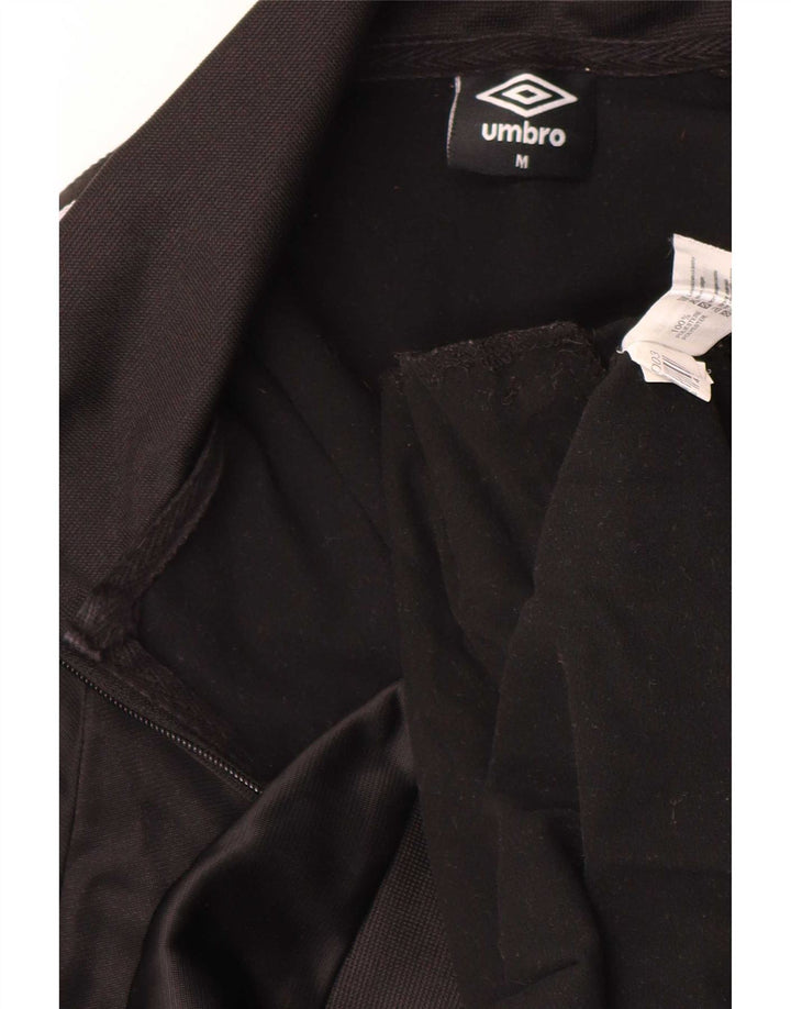 Umbro Mens Graphic Tracksuit Top Jaqueta Médio Poliéster Preto
