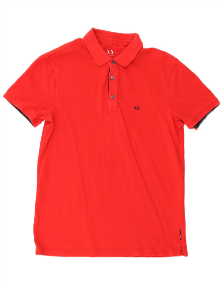 Camisa polo masculina Armani Exchange médio algodão vermelho