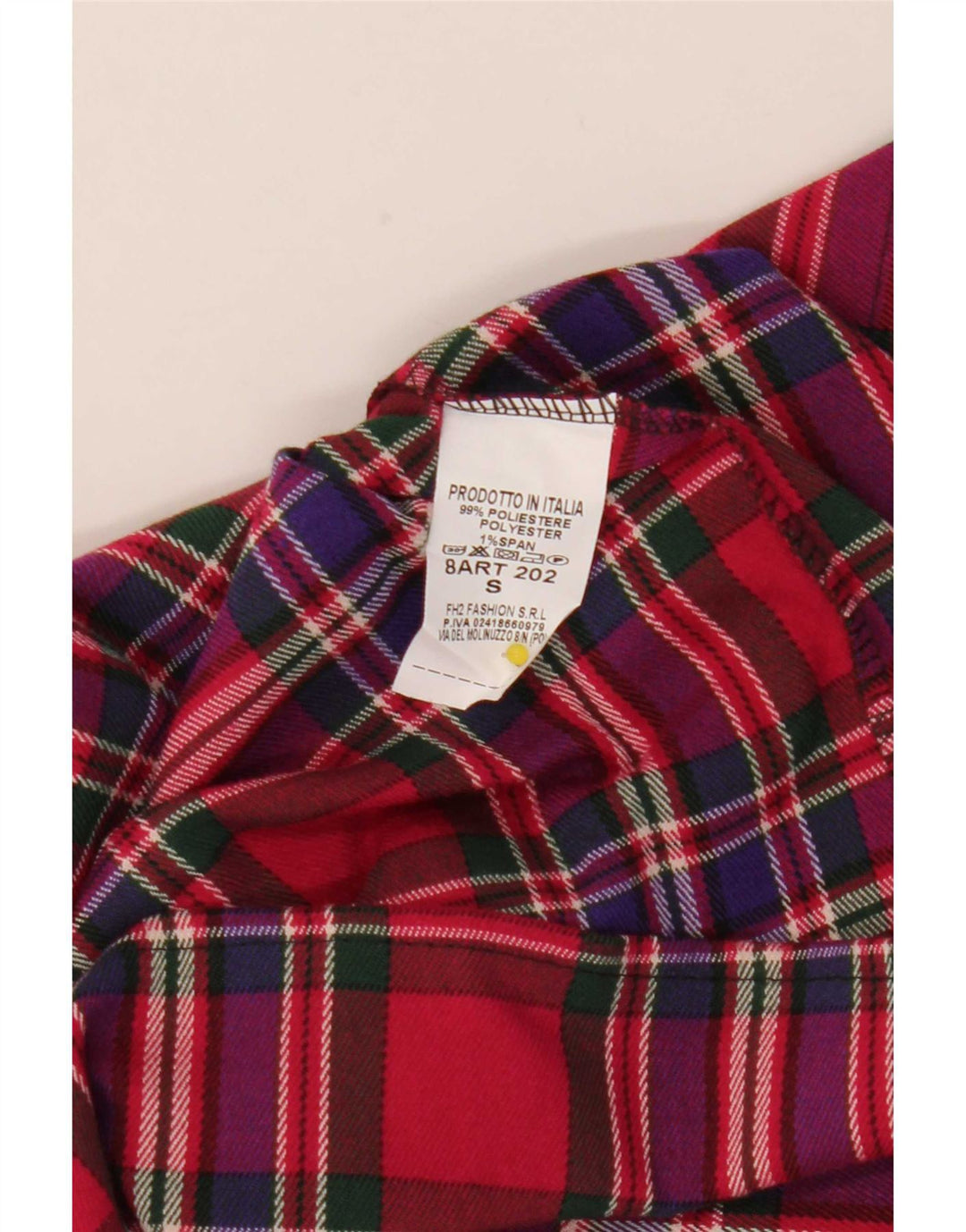 Mini saia plissada feminina vintage, poliéster xadrez vermelho pequeno W25