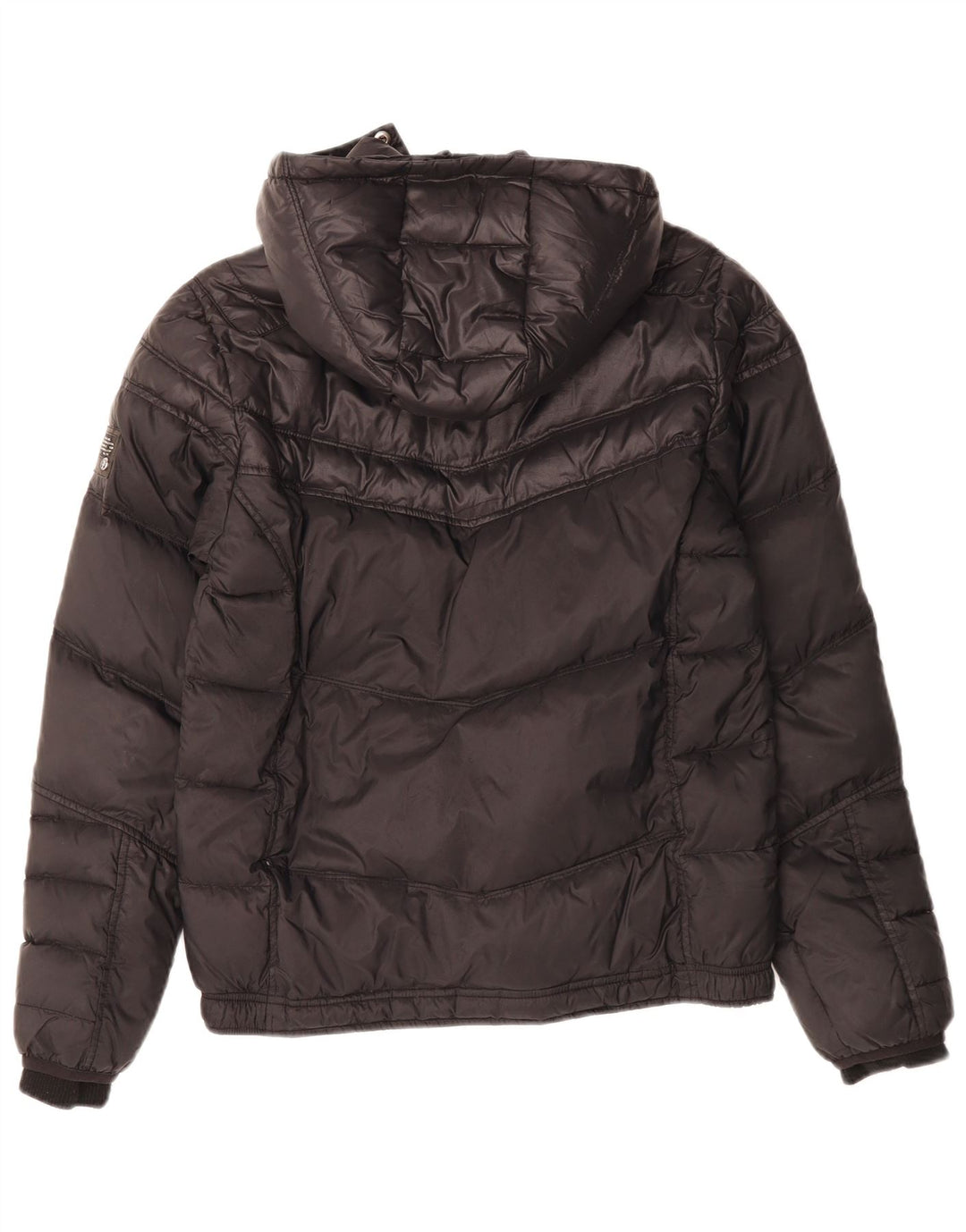 Jaqueta acolchoada com capuz para meninos DIESEL 15-16 anos preto nylon