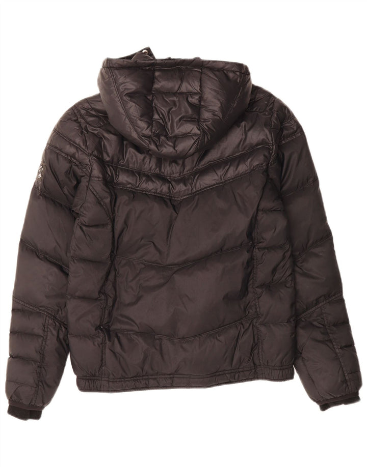 Jaqueta acolchoada com capuz para meninos DIESEL 15-16 anos preto nylon