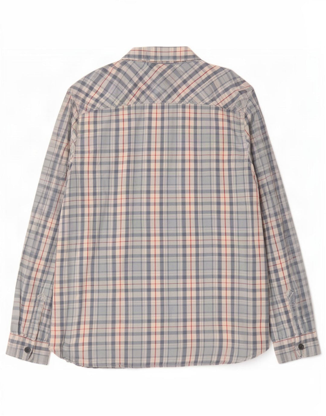 Camisa masculina de flanela Weird Fish 2XL algodão xadrez azul