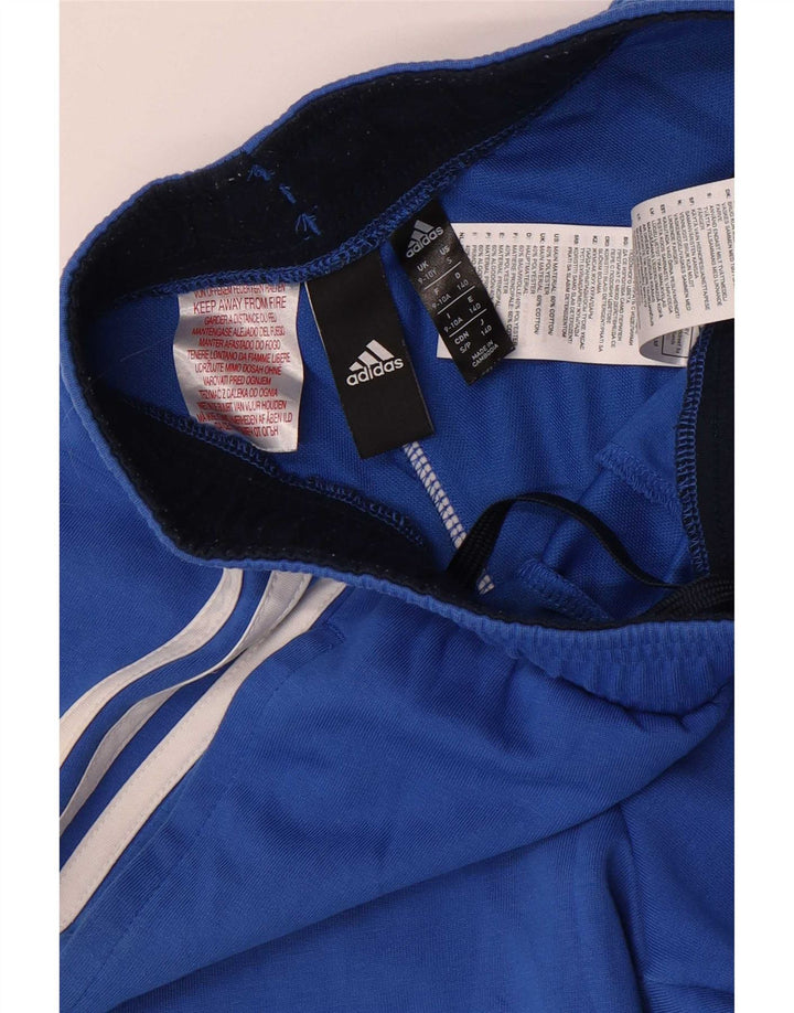 Shorts esportivos masculinos Adidas 9-10 anos pequeno azul algodão