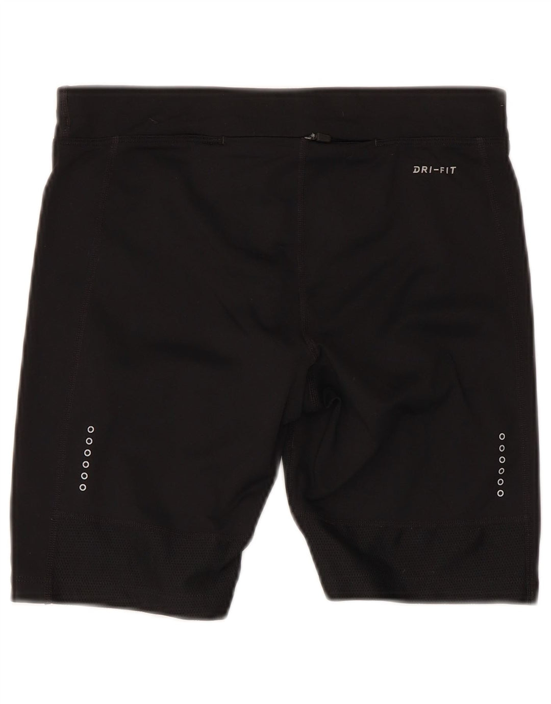 Nike Womens Dri Fit Sport Shorts UK 10 Pequeno Poliéster Preto