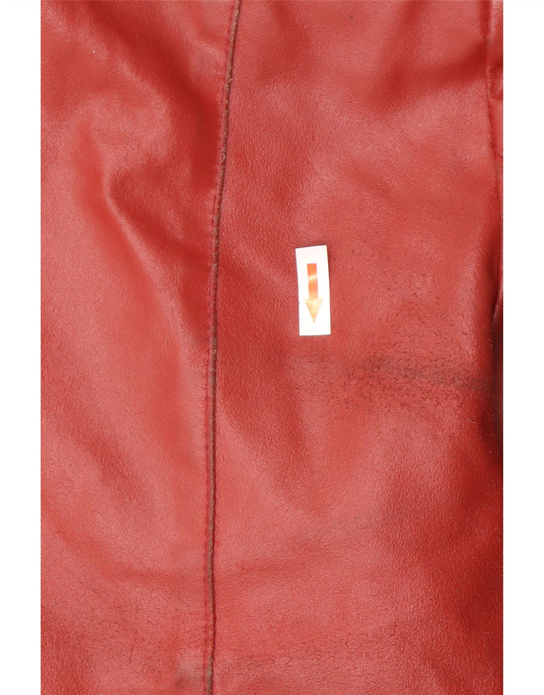 Jaqueta de couro feminina vintage UK 14 vermelho médio