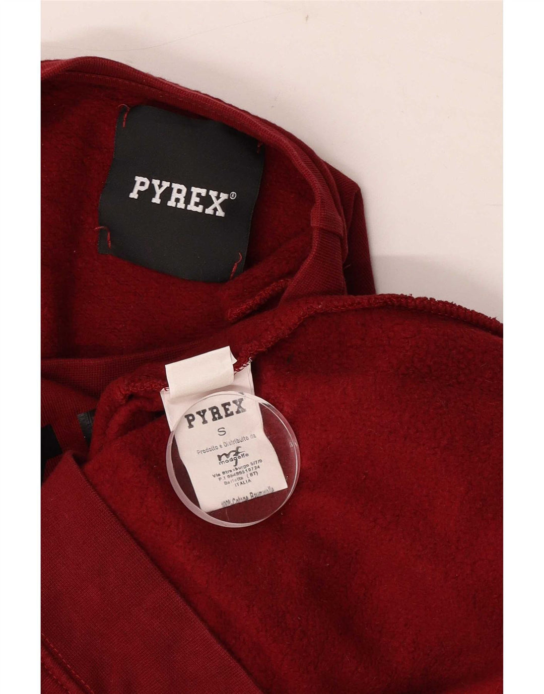 Pyrex moletom gráfico masculino jumper pequeno algodão borgonha