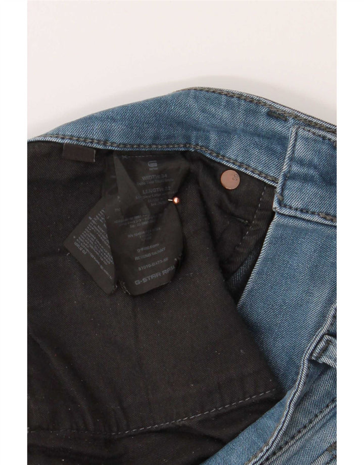 G-Star Masculino Slim Jeans W32 L34 Azul Algodão