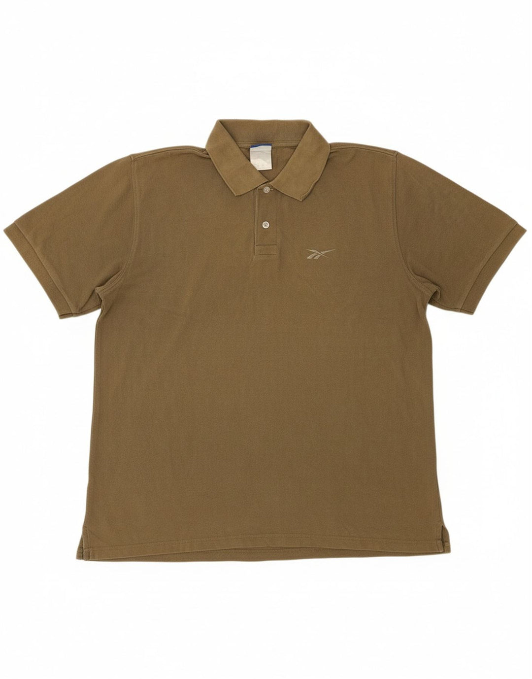 Camisa polo masculina REEBOK grande algodão cáqui