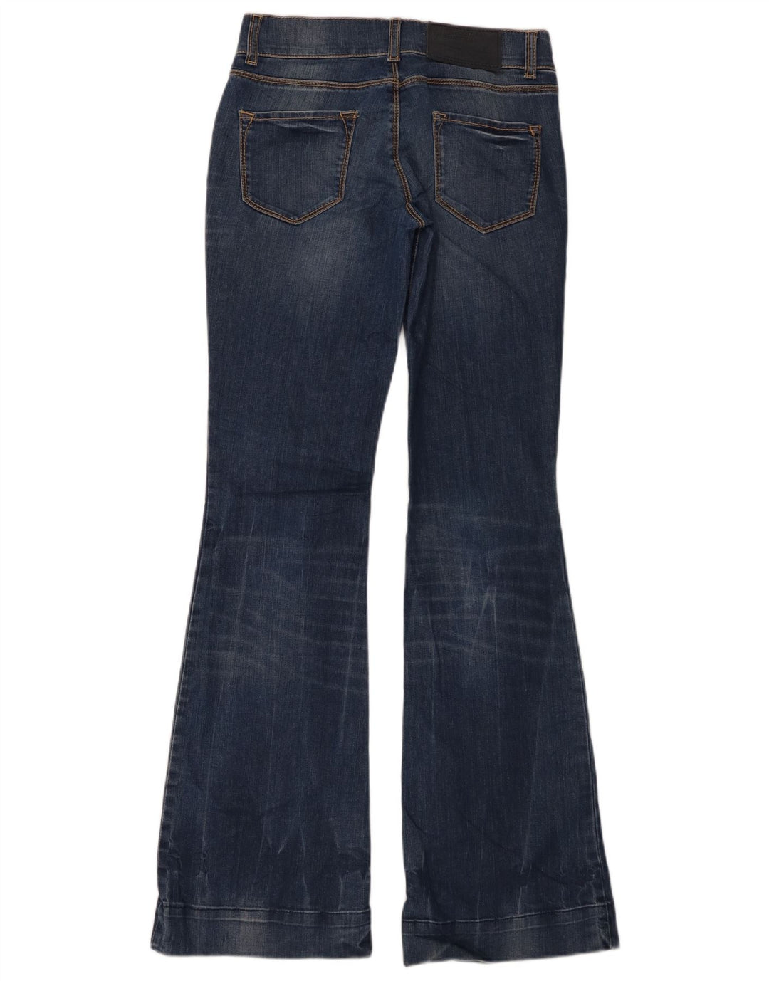 Calça jeans feminina BENETTON IT 40 pequena W28 L32 azul algodão