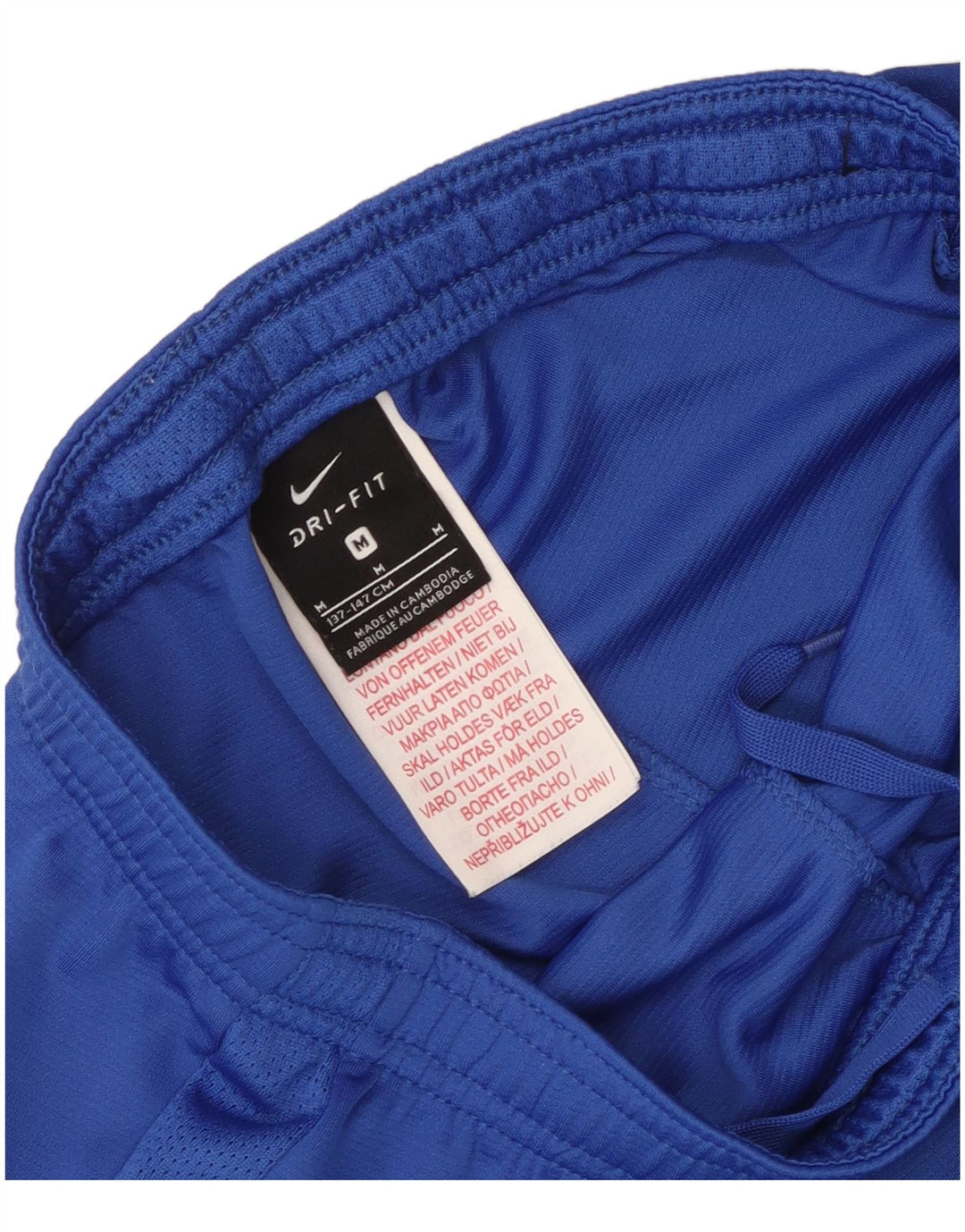 Shorts esportivos Nike Boys Dri Fit 10-11 anos médio azul poliéster