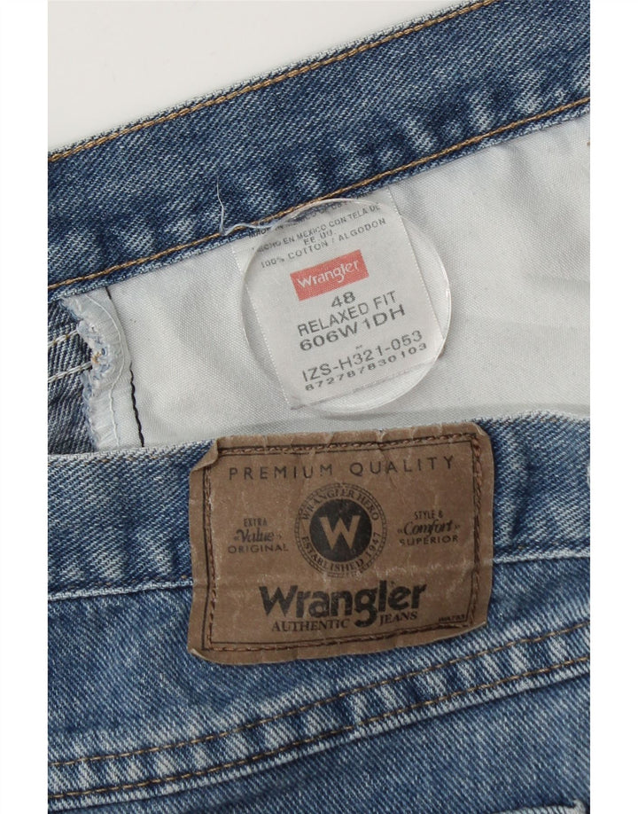 Shorts jeans masculino com ajuste relaxado WRANGLER W48 4XL algodão azul