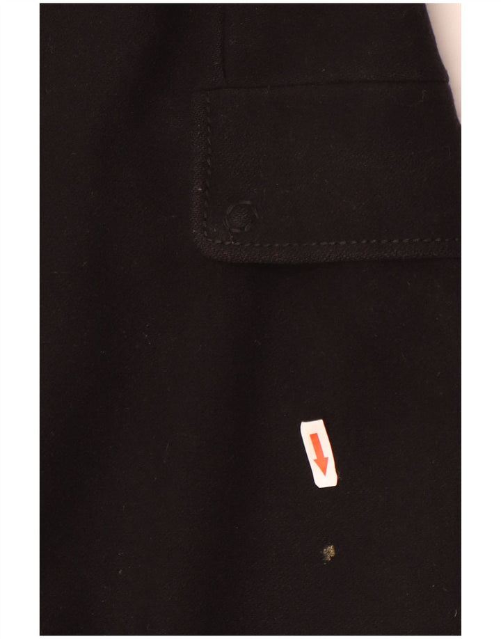 Sobretudo feminino Benetton IT 46 grande lã preta