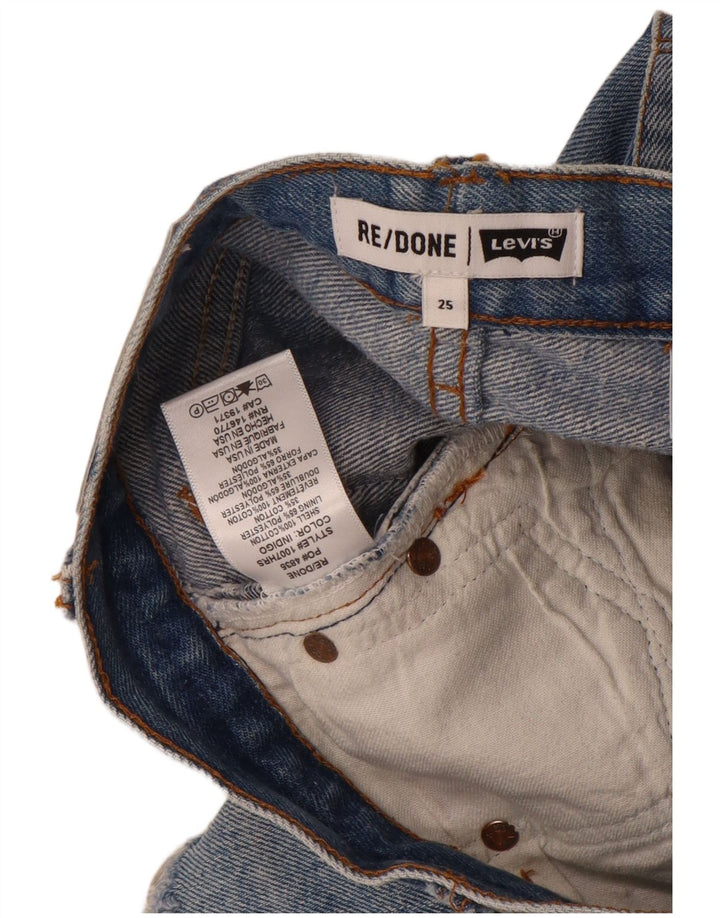 Shorts jeans feminino Levi's W25 XS azul algodão