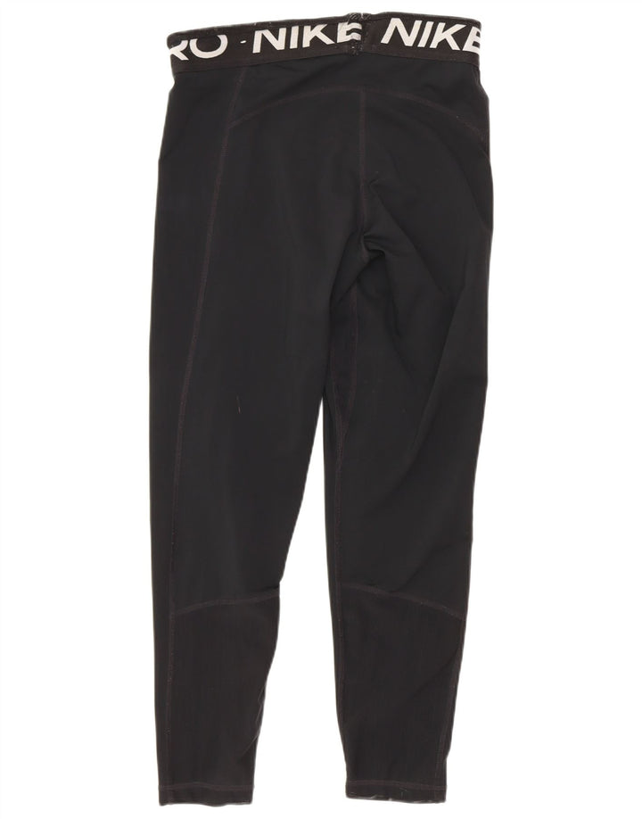 Leggings Nike Capri Graphic Femininas UK 8 Pequenas Pretas