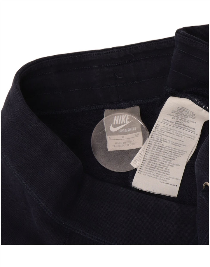 Calça de treino feminina NIKE Flare UK 10 pequena azul marinho algodão