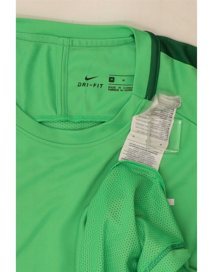 Camiseta Nike Masculina Dri Fit Graphic Top Verde Médio Colourblock Poliéster