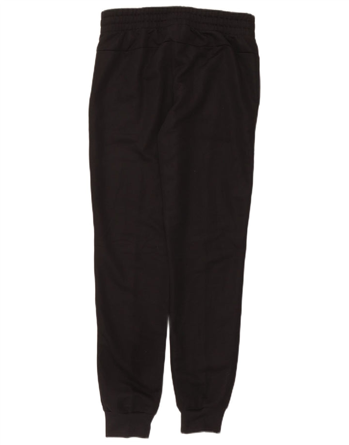 Adidas Mulheres Treino Calças Joggers UK 8/10 Pequeno Preto