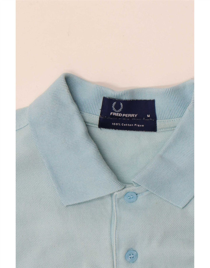 Camisa polo masculina Fred Perry algodão azul médio