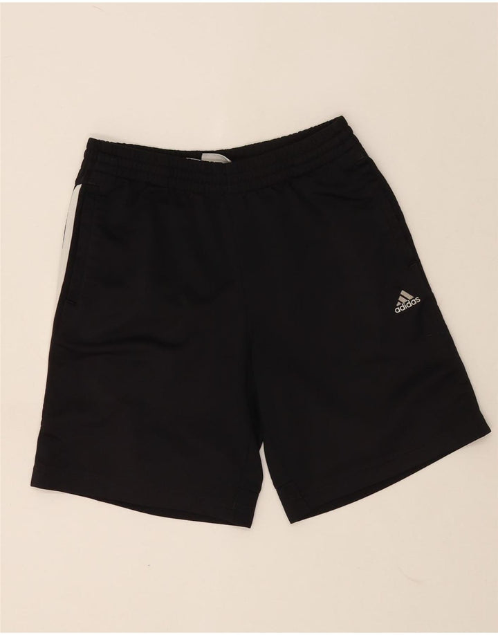 Shorts esportivos masculinos Adidas médio preto poliéster