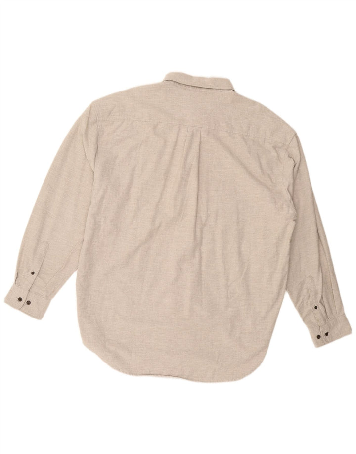 Camisa masculina de flanela GAP XL algodão bege