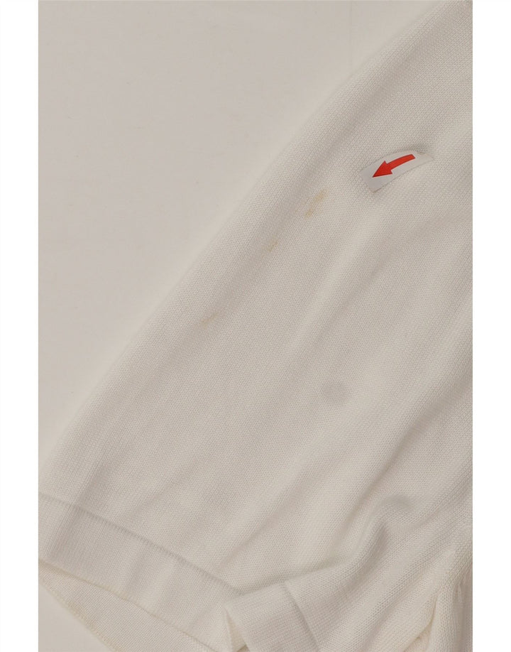 Suéter cardigã masculino de manga curta Marks & Spencer 2XL branco modal