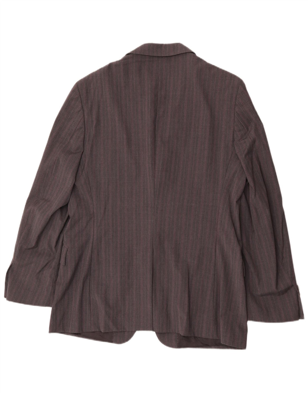 Jaqueta blazer masculina de 2 botões Paul Smith Reino Unido 42 XL listrada cinza