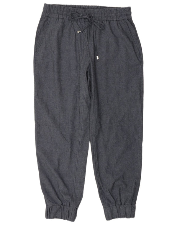 Calça jogger feminina Zara casual médio W28 L26 azul poliéster