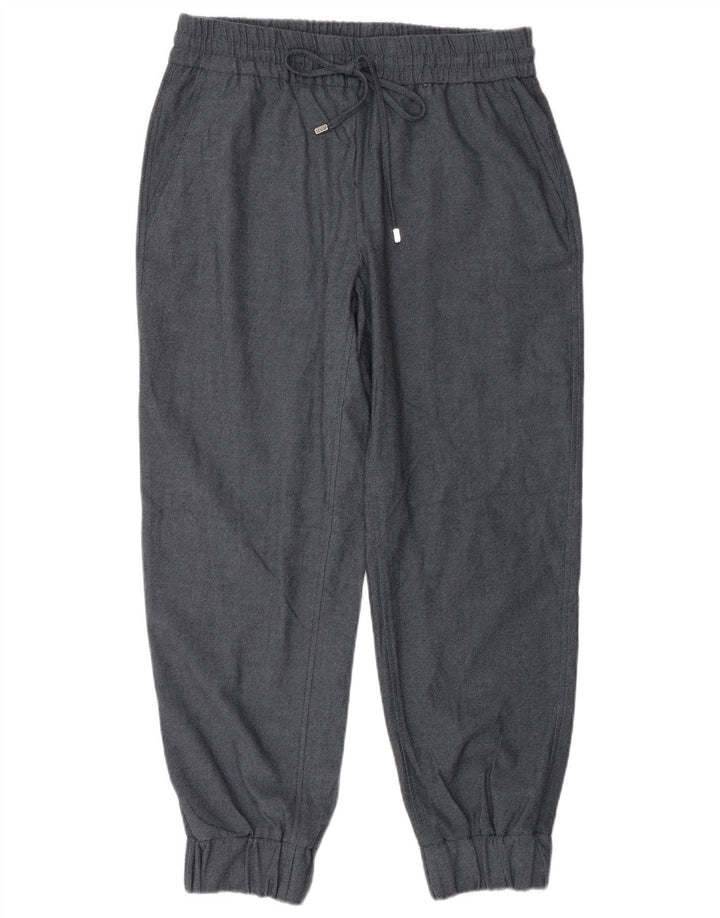 Calça jogger feminina Zara casual médio W28 L26 azul poliéster