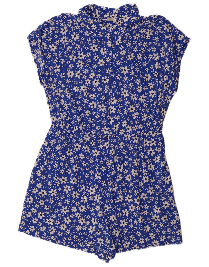 Macacão feminino CALVIN KLEIN EUA 12 grande azul floral